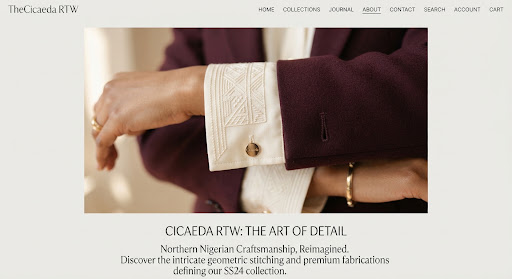 Fine garment detail from TheCicaeda atelier