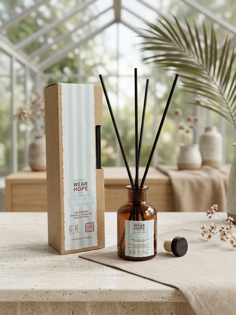lemongrass, Ginger & White Tea Reed Diffuser